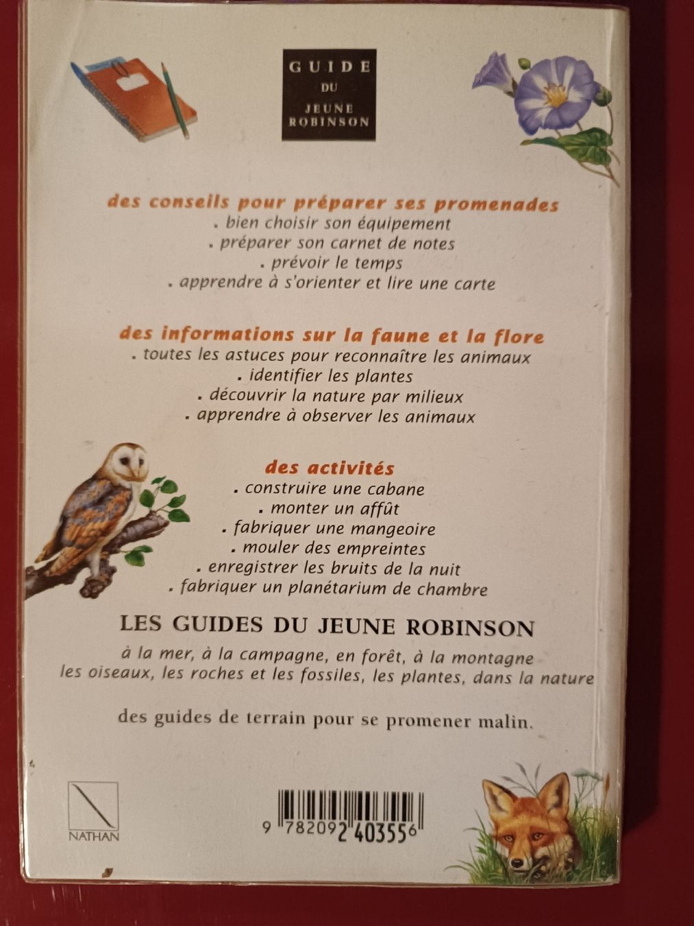 Livres: Guide du jeune Robinson - Nature – Neuf (Voir description) à Cornaux NE par Mimi983 1