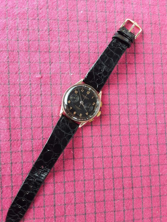 Montre Homme Sector 250 Vintage - Cadran Or, Mouvement Suisse Chronographe - Neuf Avec étiquettes