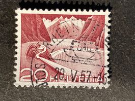 Schweiz 1957 Stausee 20 Vollstempel RHEINFELDEN 20.V.57