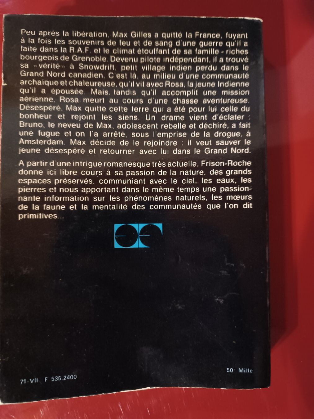 Bücher: Roman "La Peau de Bison" de Frison-Roche – Gebraucht aus Cornaux NE von Mimi983 1