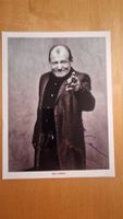 Joe Cocker, Original Autogramm auf Grossfoto in s/w