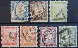 Frankreich Porto ex. Kat. 28-35 gest. 1894/1906 Kat. 73 Euro