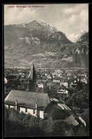 AK Meiringen, Panorama mit Wetterhorn