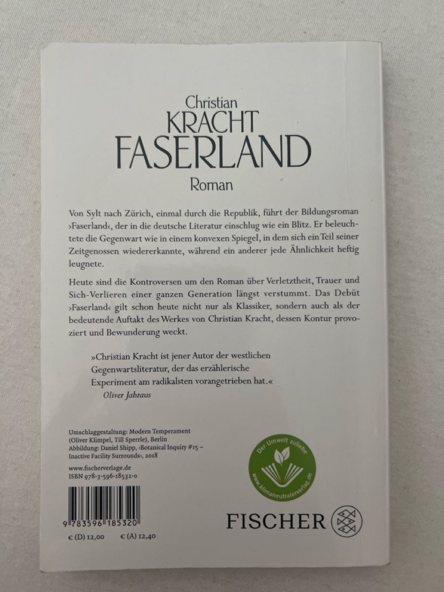 Bücher: Faserland, Christian Kracht – Neu (gemäss Beschreibung) aus gattikon von isa_6skk 1
