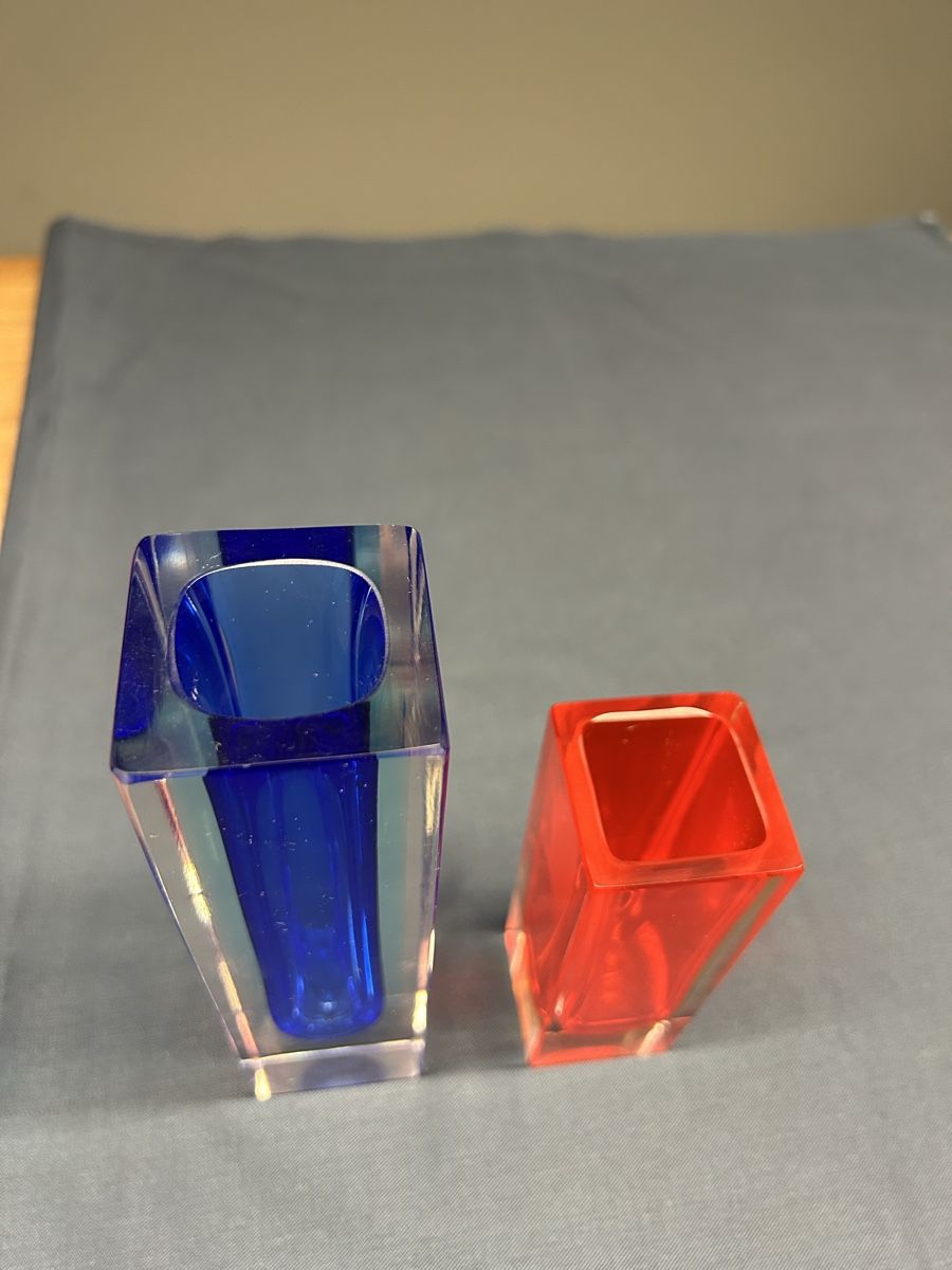 Murano Vasi & Recipienti: 2 Sommerso Vasen / Murano – Usato da Kreuzlingen venduto da Pix66 1