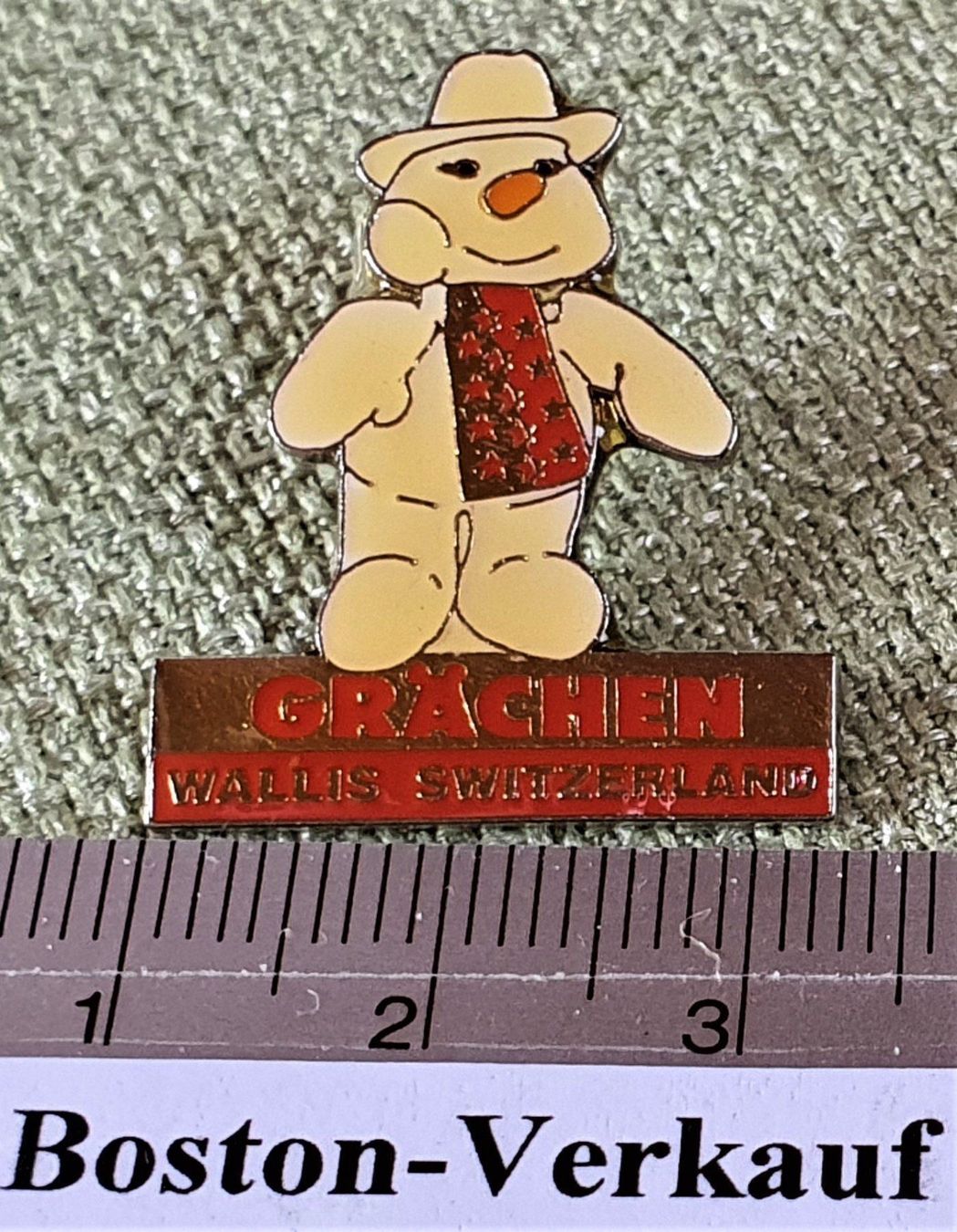 Placchette & Badge: B899 - Pin Grächen Schneemann Wallis CH – Usato da Reinach BL venduto da Boston-Verkauf 2