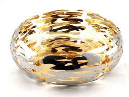 Alessi coupelle nid acier interieur doré Nest Schale Stahl
