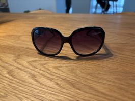 Sonnenbrille Michael Kors schwarz mit Leomuster guter Zustan
