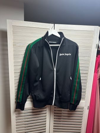 Palm Angels Trainingsjacke Schwarz/Grün, neuwertig, Gr. M