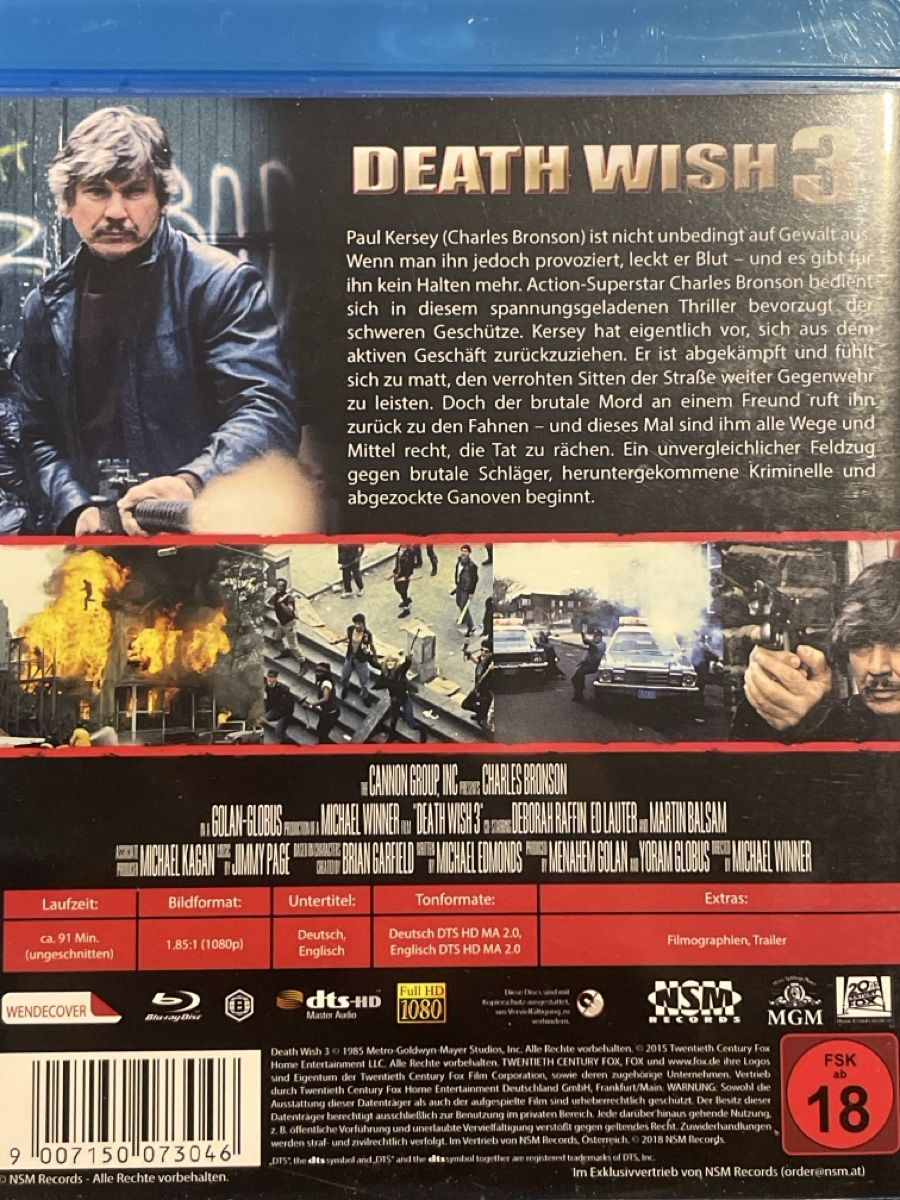 Tutti i DVDs: Death Wish 3  (1985) – Nuovo (secondo la descrizione) da Waldenburg venduto da Gonzo8 1