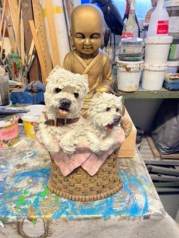 Statuette: Westhyland-Terrier – Usato da Forch venduto da ESELSTEIN