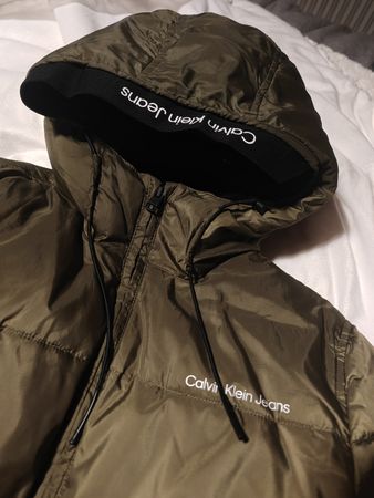 Calvin Klein veste hiver vert-olive / WinterJacke xs