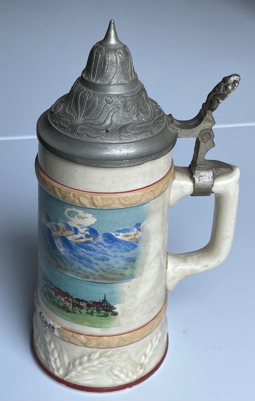 Gläser: Alter Bierkrug/-humpen Lausanne – Gebraucht aus Baar von bricksandmore 2