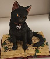 halloween deko katze