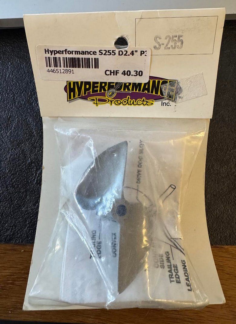 Modellismo RC: Hyperformance S255 Bronze Boat Prop 2.40"Diameter/3.8" Pitch – Nuovo e nell'imballaggio originale da Trélex venduto da Microcx2