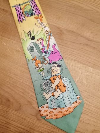 Fred Feuerstein 1992 Krawatte 100% Seide - Nr.110