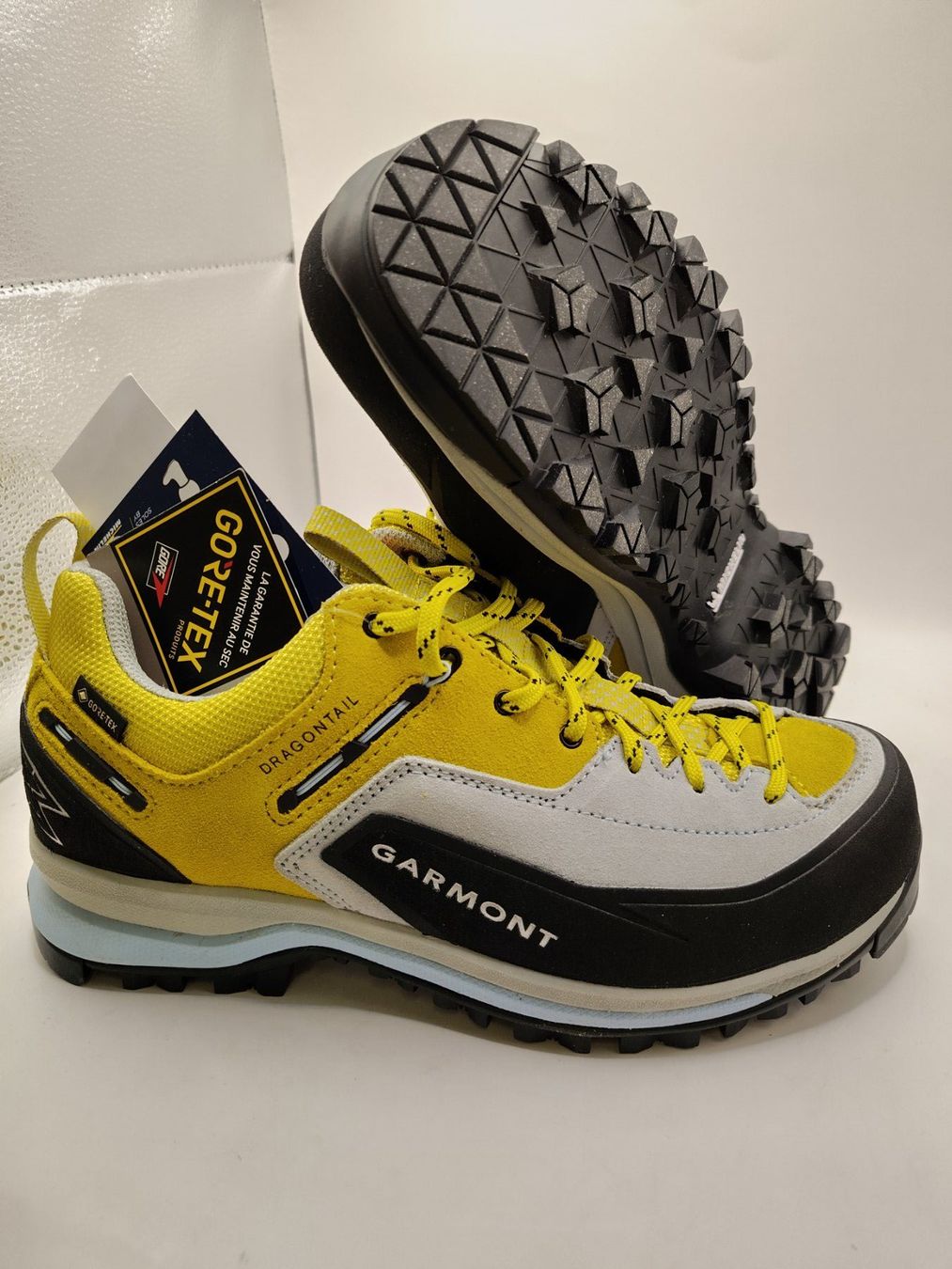 Garmont Herrenschuhe: Garmont - Dragontail Tech GTX - Yellow/Light Grey Gr. 41 – Neu und originalverpackt aus Dällikon von Retouren_Resale