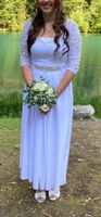 Hochzeitskleid mit 3/4 Ärmeln & Spitze  -  Grösse: 38