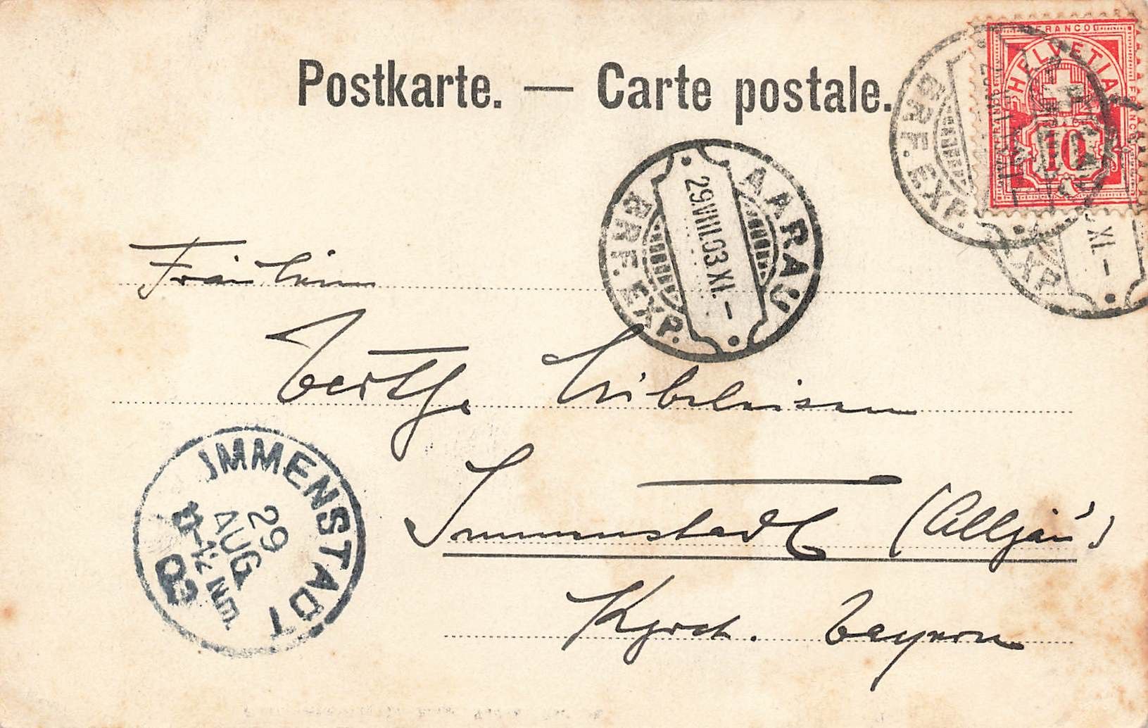 Cartoline postali: Gruss aus Baden – Usato da Biasca venduto da Blenio71 1