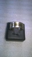 RING EDELSTHAL SILBER FARBE UND VERGOLDET,,MATTE UND GLANZIG