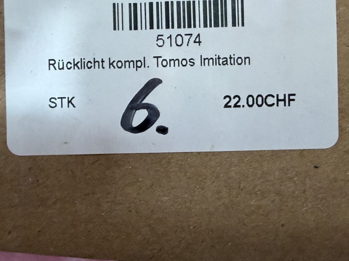 Tomos Parti ricambio per ciclomotori: Mofa Tomos Rücklicht – Nuovo (secondo la descrizione) da Latterbach venduto da Bbutz98 1