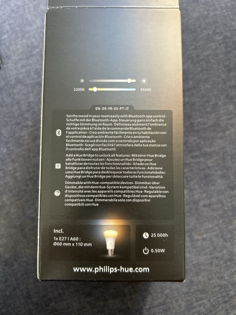 Philips Lampade: Philips Hue white ambiance e27 1100 – Nuovo e nell'imballaggio originale da Neuchâtel venduto da Anorak85 1