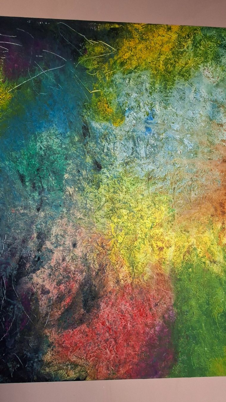 Tableaux: Gemälde "Farbträume" handmade 90×90 – Neuf (Voir description) à Riehen par Steinbock1970 5