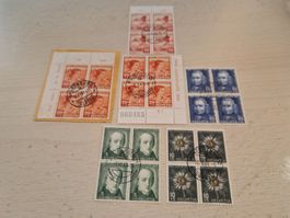 PJ 4er Blöcke 1938/41/43, Zentrumsstempel, 1x sig. ab 1.-