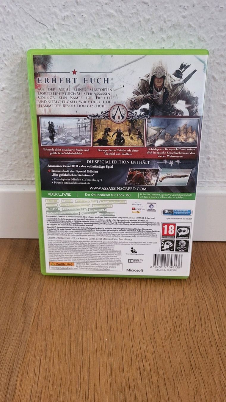 Microsoft Giochi: Xbox 360 - Assassins Creed 3 – Usato da Münsingen venduto da DigitaleSpielecke 1