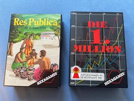 Res Publica und Die 1. Million - Zwei Spiele von Hexagames