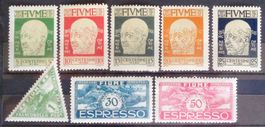 FIUME 1920/1921: Lotto di francobolli nuovi **, 3 immagini
