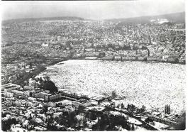 Zürichsee-Gfrörni 1963 Flugaufnahme Swissair
