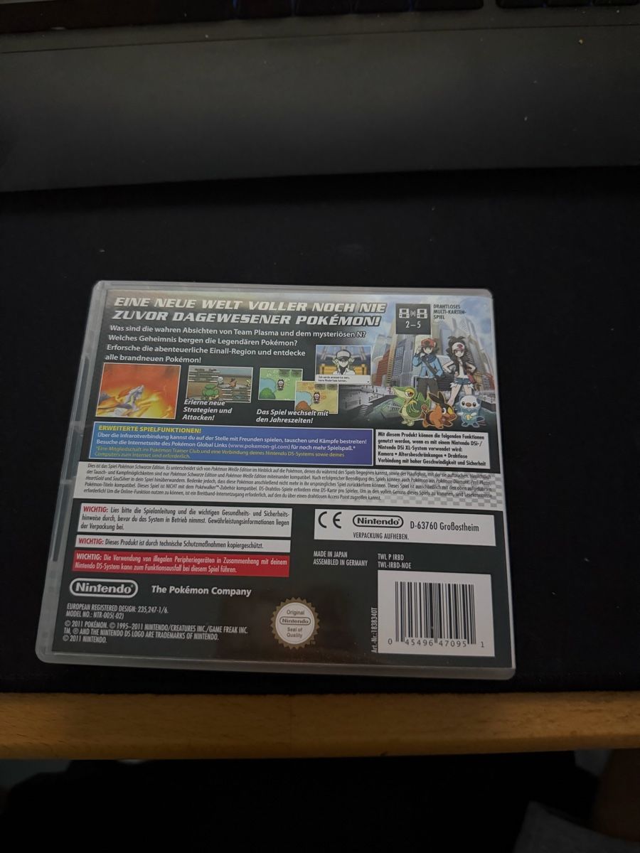 Pokémon Giochi: Pokemon ds Schwarze Edition – Usato da Lengnau AG venduto da leo_l7t9 2