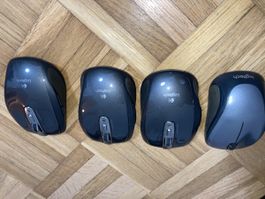 Set von 4 Logitech Wireless Mäusen – M510 & M325 – Guter Zus