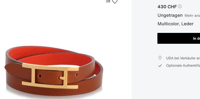 Hermès Bracciali & Braccialetti: Hermès Behapi Armband / bracelet SP 01 74 – Usato da Collonges venduto da Auganien 2