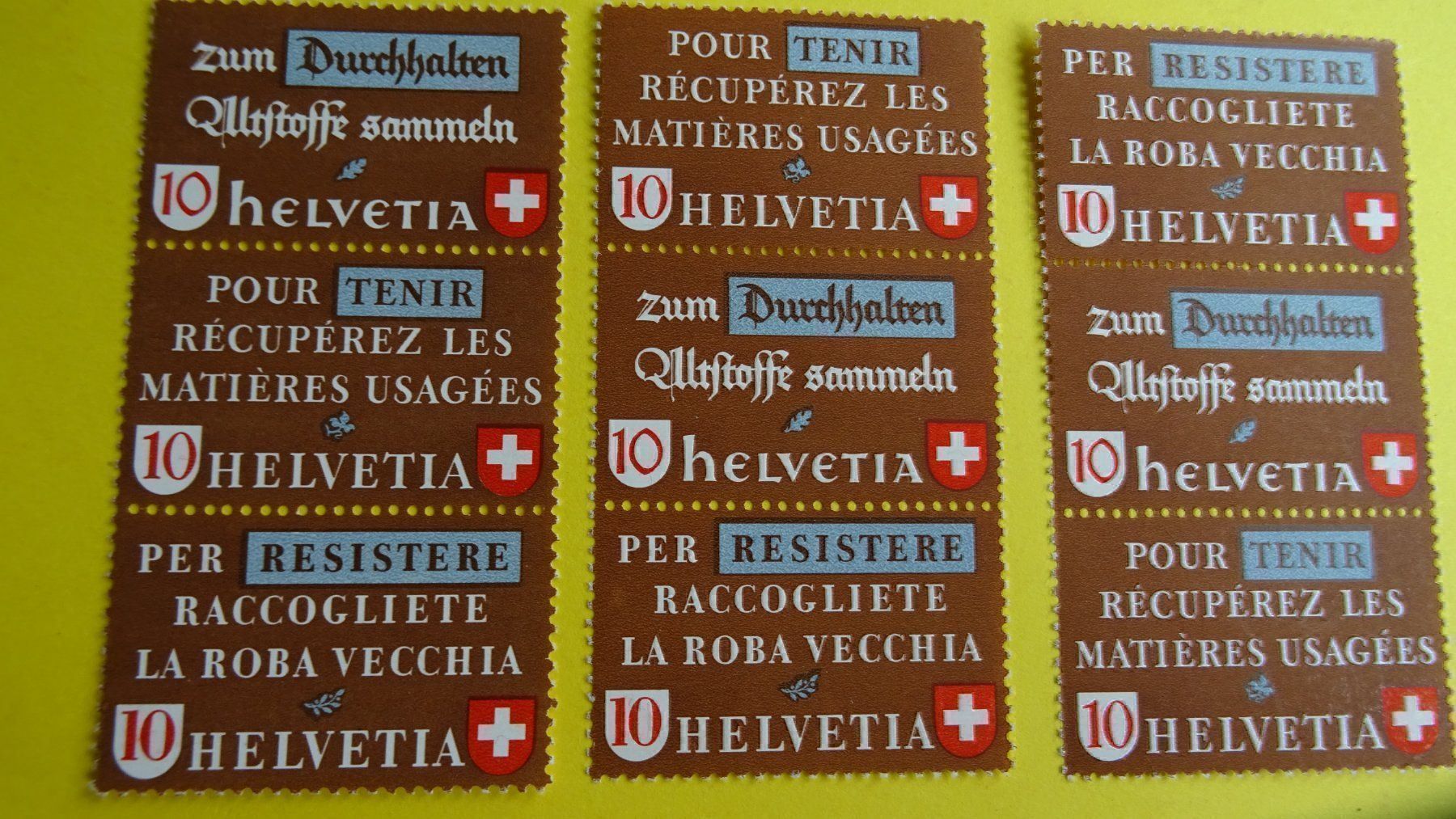 Tutti i francobolli: 1942 ALTSTOFFVERWERTUNG: SATZ COMPLET, POSTFRISCH – Nuovo (secondo la descrizione) da Eschenbach SG venduto da eDaisy 1