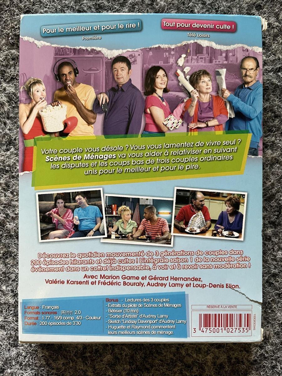 Tutti i DVDs: Scènes de ménages (saison 1) – Usato da Dombresson venduto da joe_7p65 1