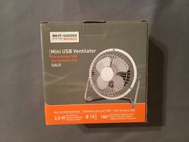 Mini USB Ventilator SALO 10cm Weiss, neu