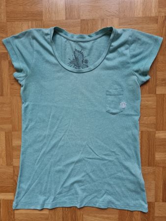 Element-Damen-T-Shirt, türkis, Grösse XS, gebaucht