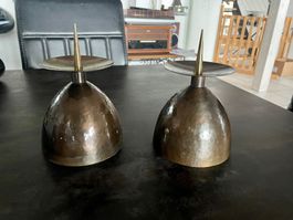 Bougeoirs Vintage Cuivre Martelé