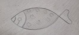 Pinnwand Fisch Notiz Deko Draht Wand