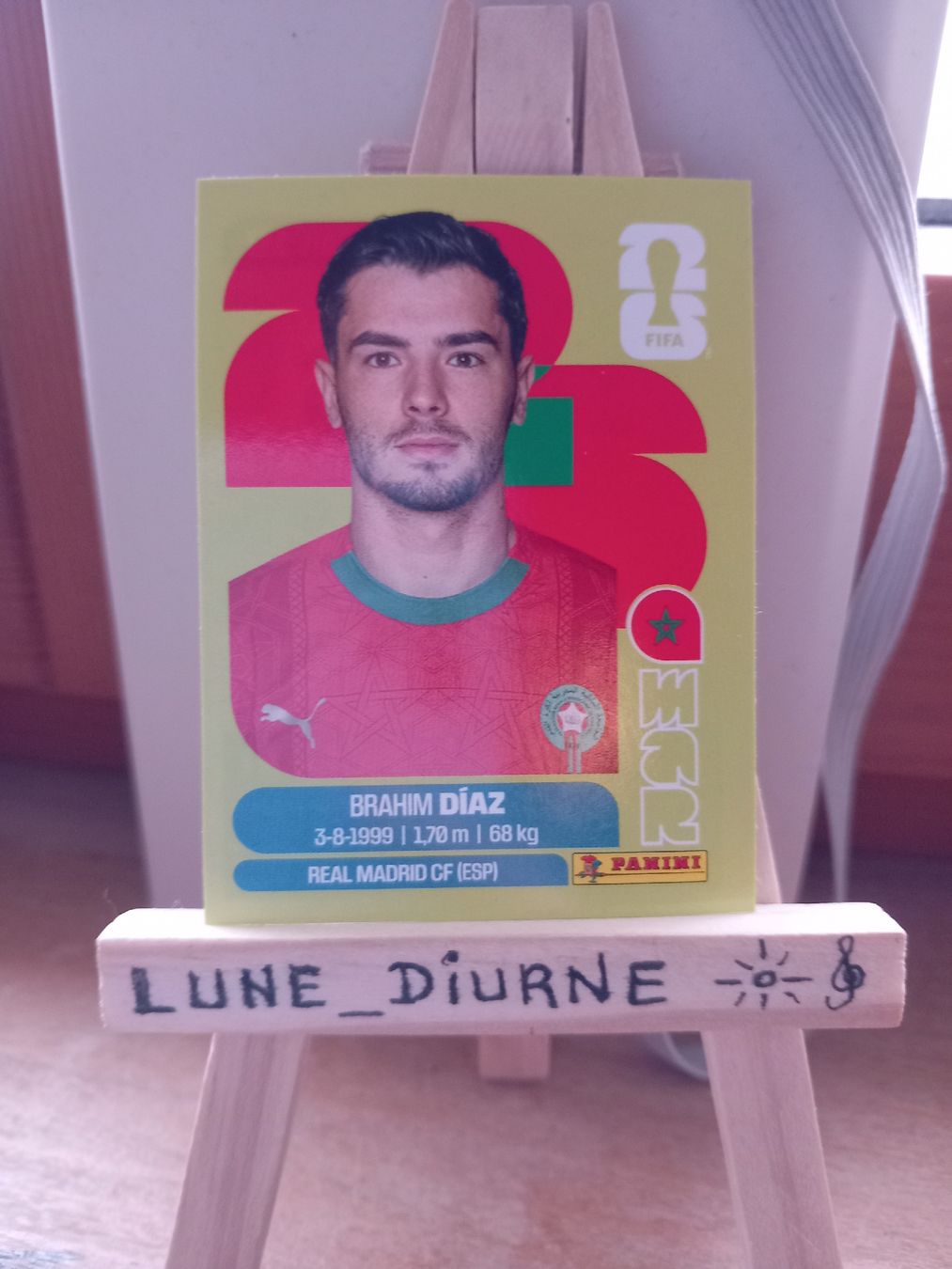 Panini Carte collezionabili: Carte Panini 2026  BRAHIM DIAZ MAR19 – Usato da Salavaux venduto da Lune_Diurne