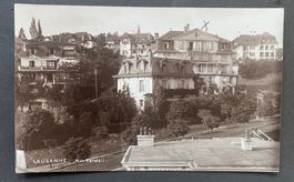 LAUSANNE Avenue Verdeil, 1924, Fotokarte