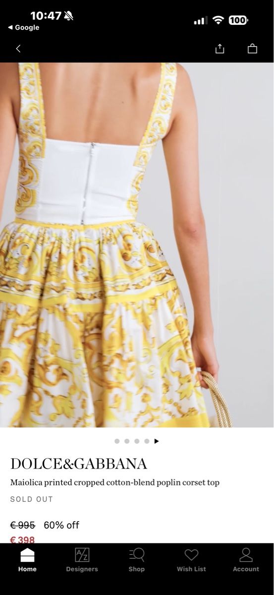 Dolce & Gabbana Vestiti: Dolce & Gabbana  gonna e top  – Nuovo (secondo la descrizione) da Bellinzona venduto da Giulia3440 8
