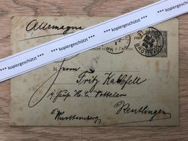 2.3.1893 alte PK Frankreich - Deutschland AK