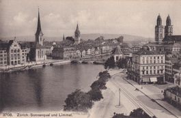 Zürich Sonnenquai und Limmat N° 3708