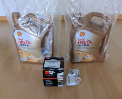 Ölwechsel Set für Dodge - Shell Helix Ultra 0W-20 & K&N