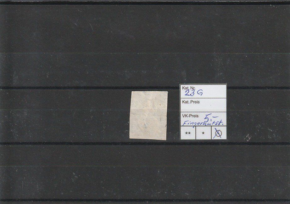 Tutti i francobolli: Strubeli 23G, Fingerhutstempel Netstal – Usato da Zürich venduto da 1BJM5 1