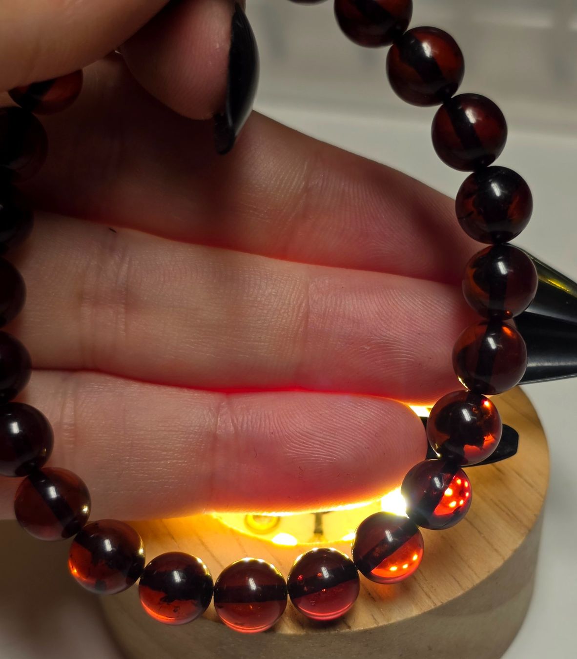 Minerali & Pietre curative: Blut Bernstein Armband A 7.9mm – Nuovo e nell'imballaggio originale da Matzingen venduto da Shay_Crystalz 1