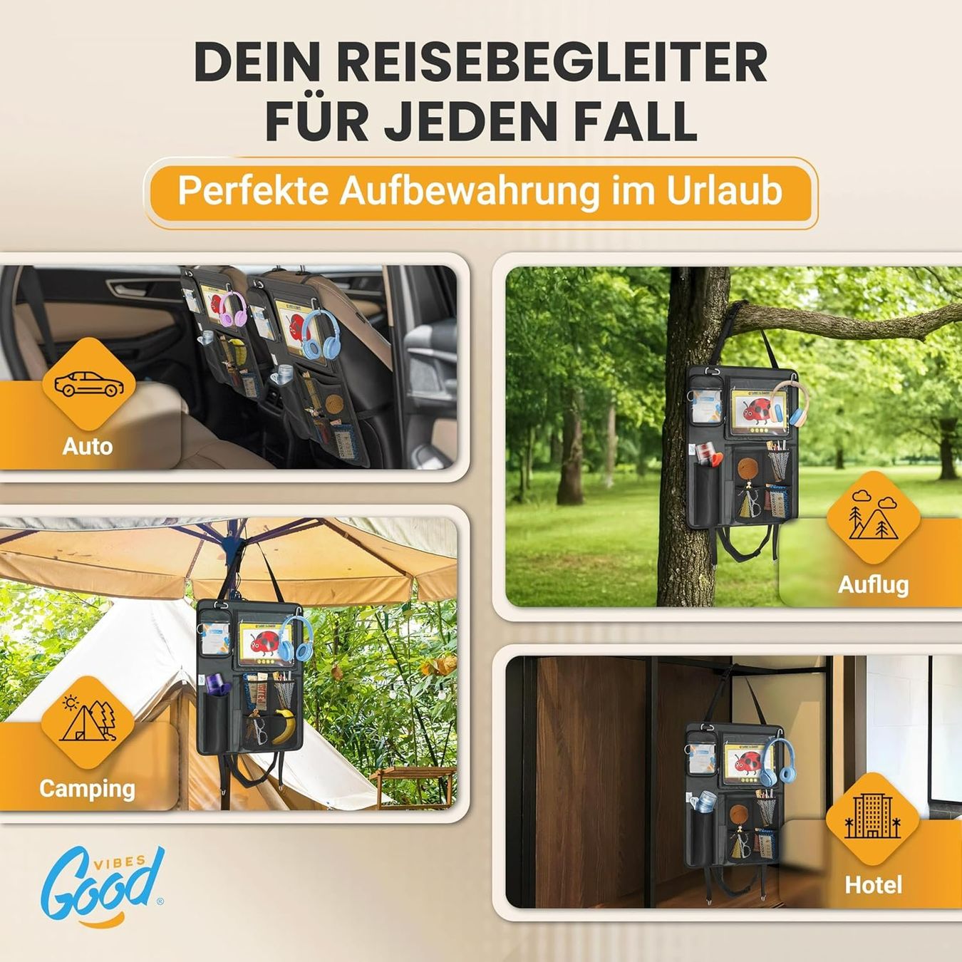 Tutti i ricambio: Autositz Organizer Kinder 45x60cm Rücksitz – Nuovo e nell'imballaggio originale da Suhr venduto da SchnapperCH 5